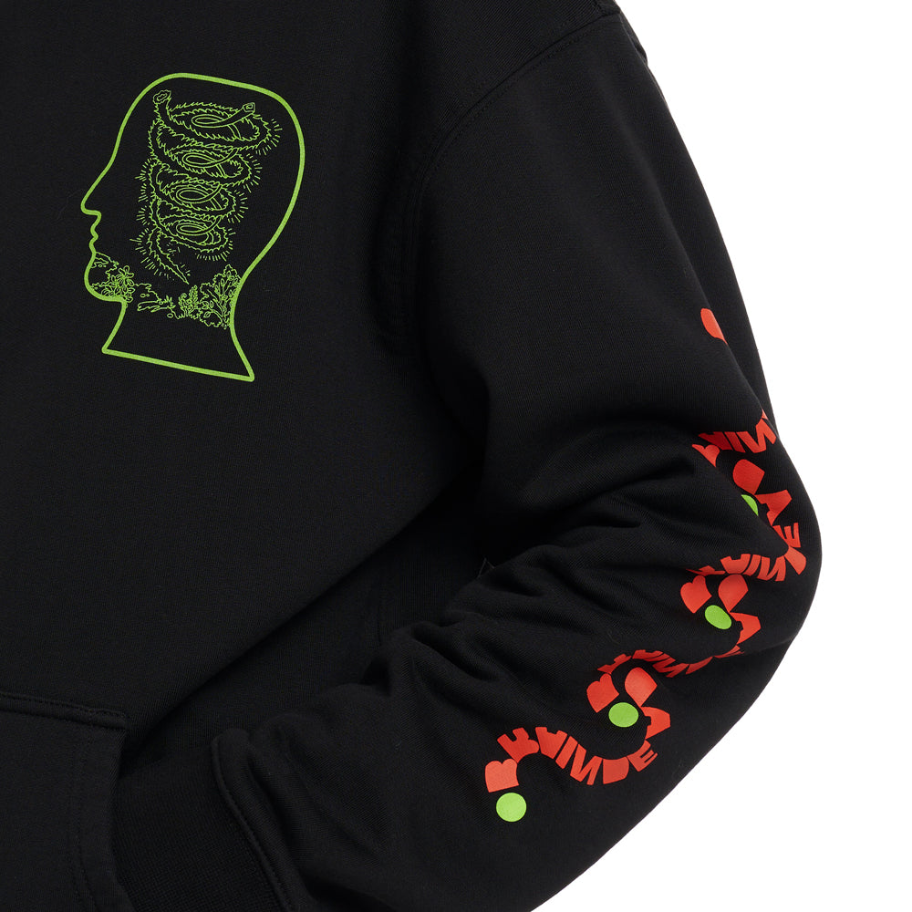 brain dead w22t09002576 lizard cowboy hoodie black