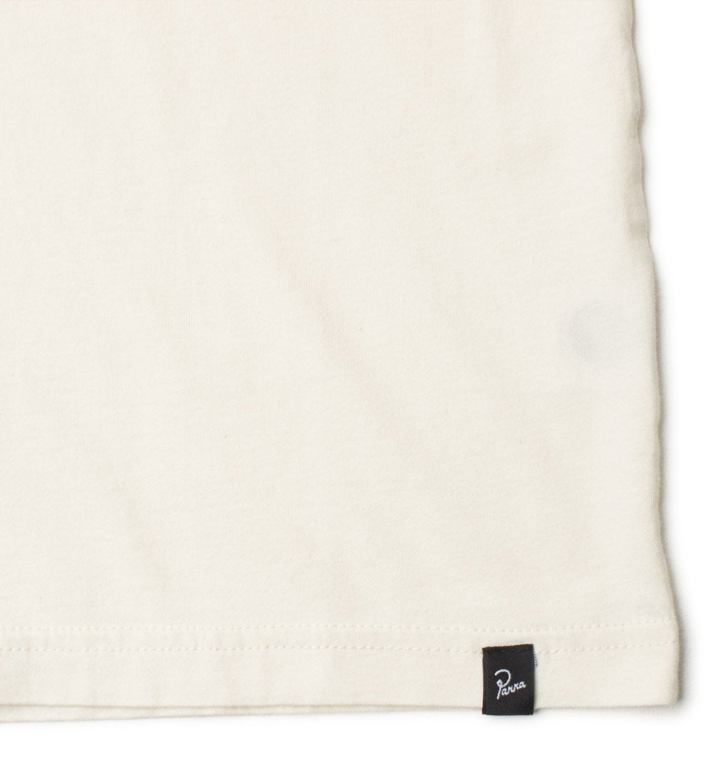 BY PARRA BY PARRA T-SHIRT CIRCLE LOGO // OFF WHITE