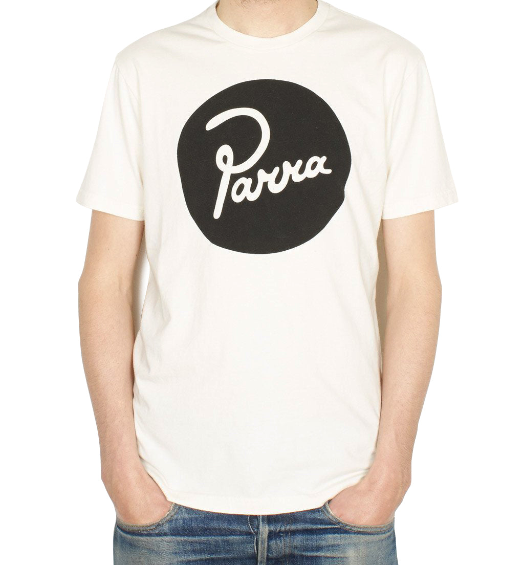 BY PARRA BY PARRA T-SHIRT CIRCLE LOGO // OFF WHITE