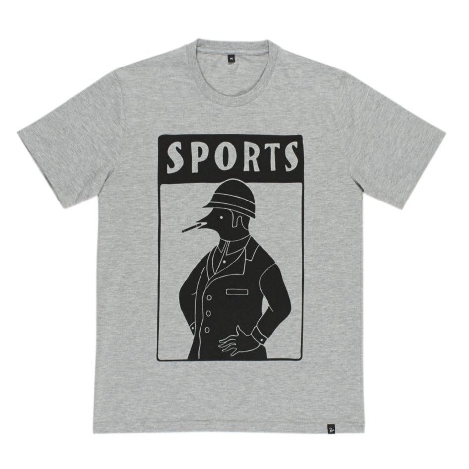 BY PARRA BY PARRA T-SHIRT SPORTS // GREY HEATHER