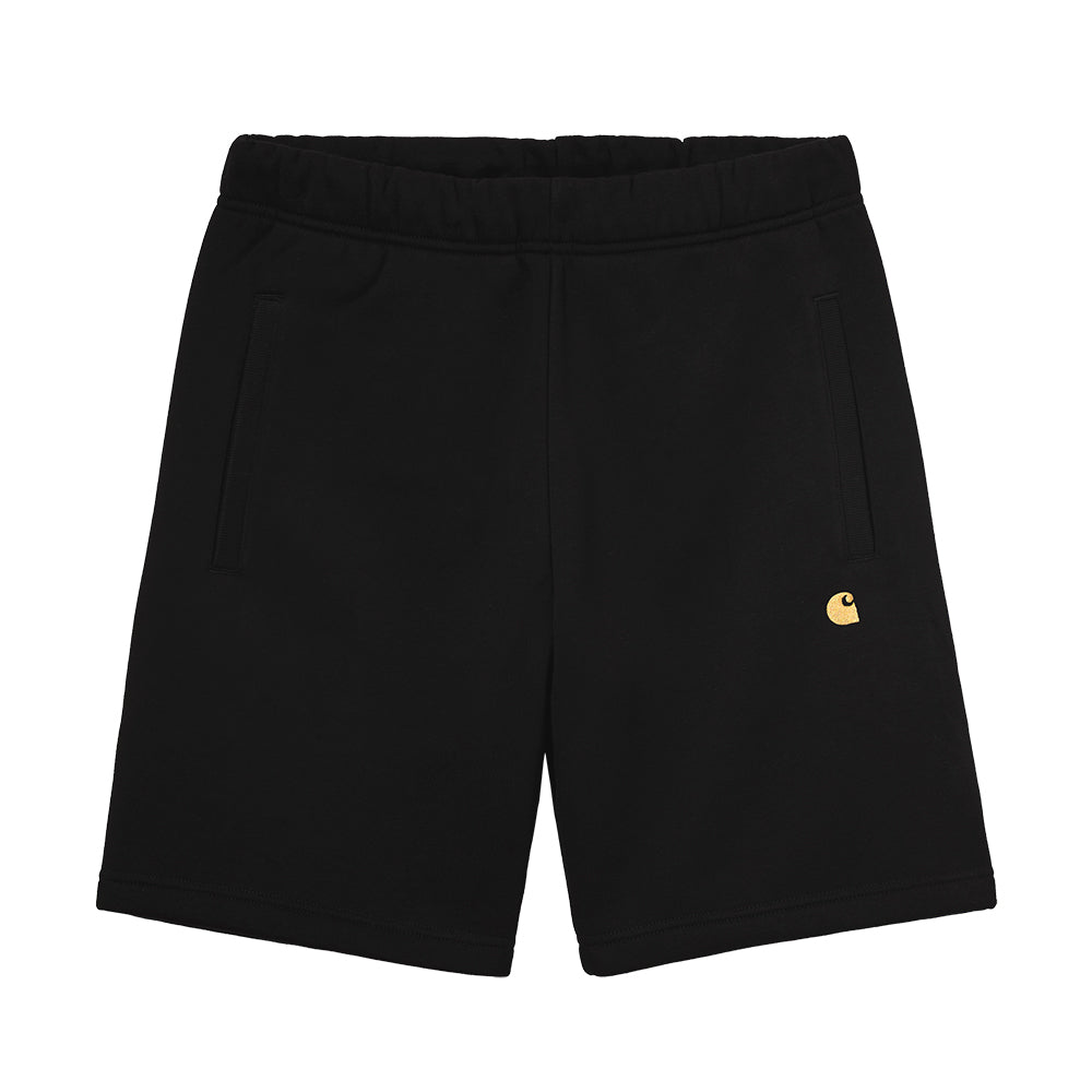 CARHARTT WIP CARHARTT WIP CHASE SWEAT SHORT // BLACK/GOLD