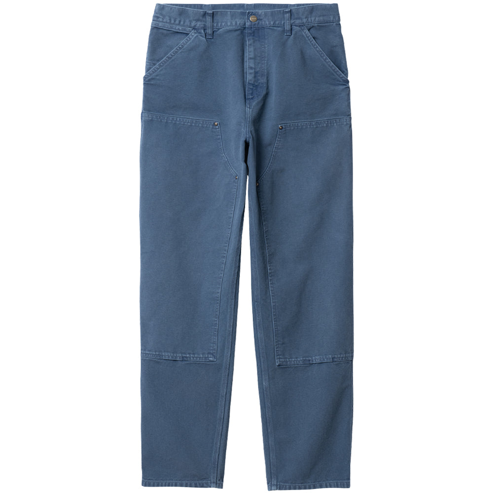 carhartt wip i029196 0wa fh double knee pant storm blue faded