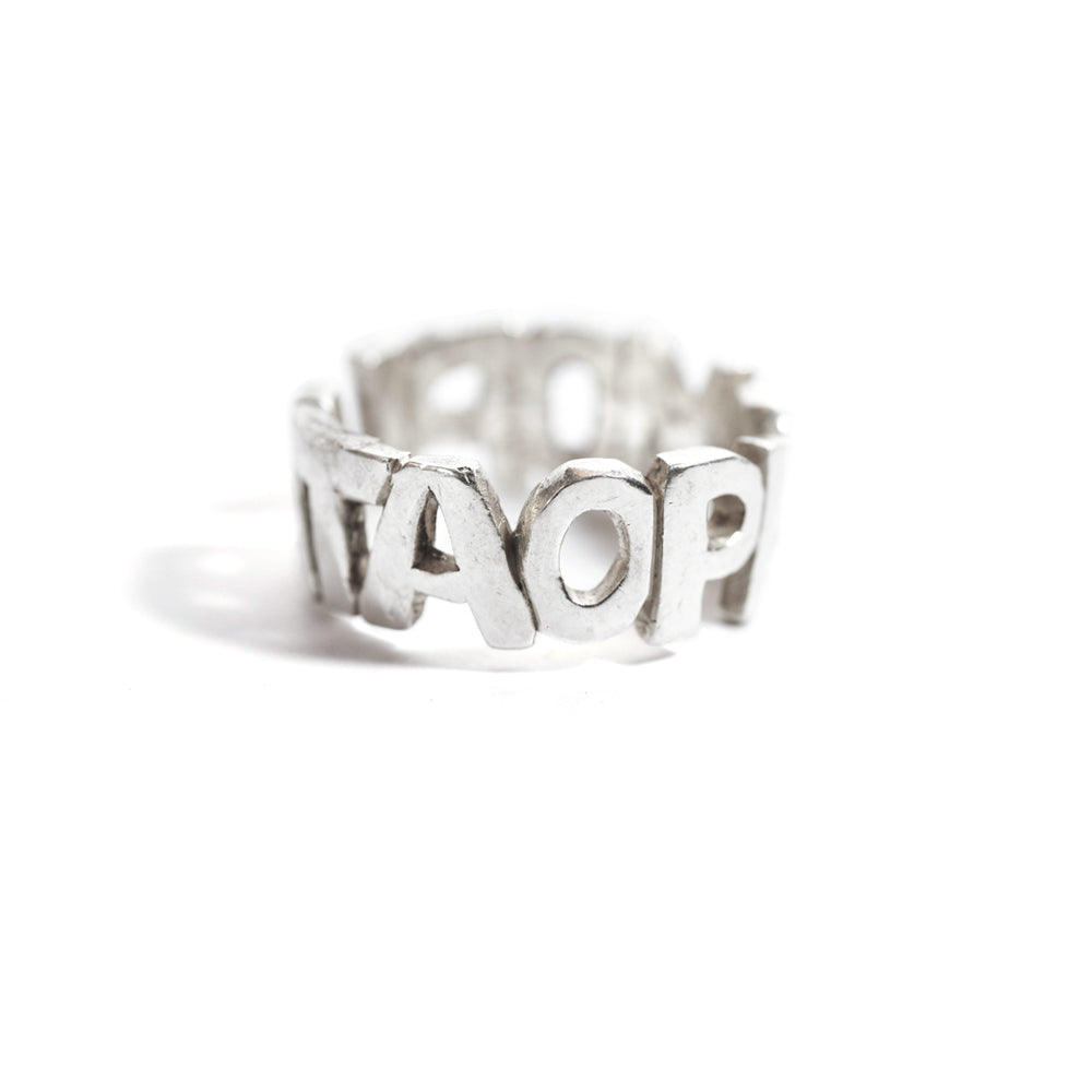 doryphoros plata o plomo ring In 925 Silver handcarved & cast