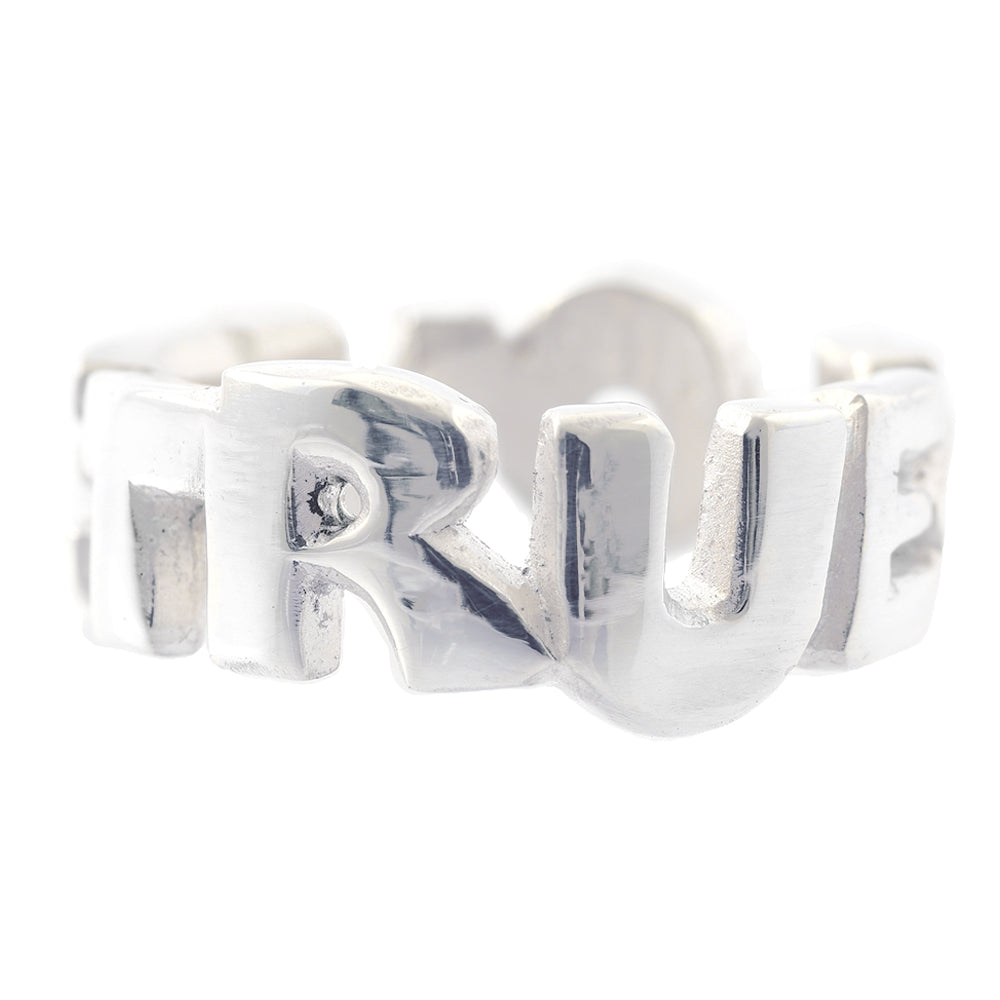 doryphoros true love ring light In 925 Silver handcarved & cast