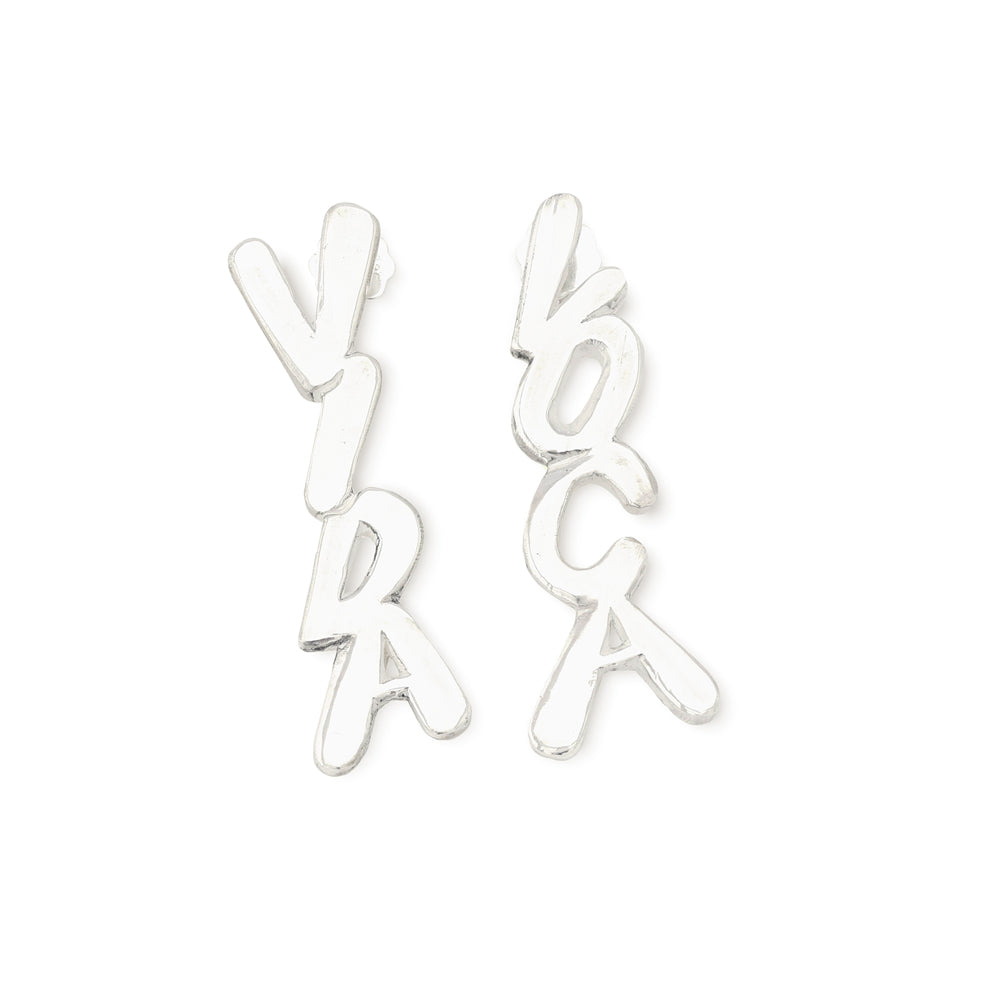 doryphoros vida loca earrings In 925 Silver handcarved