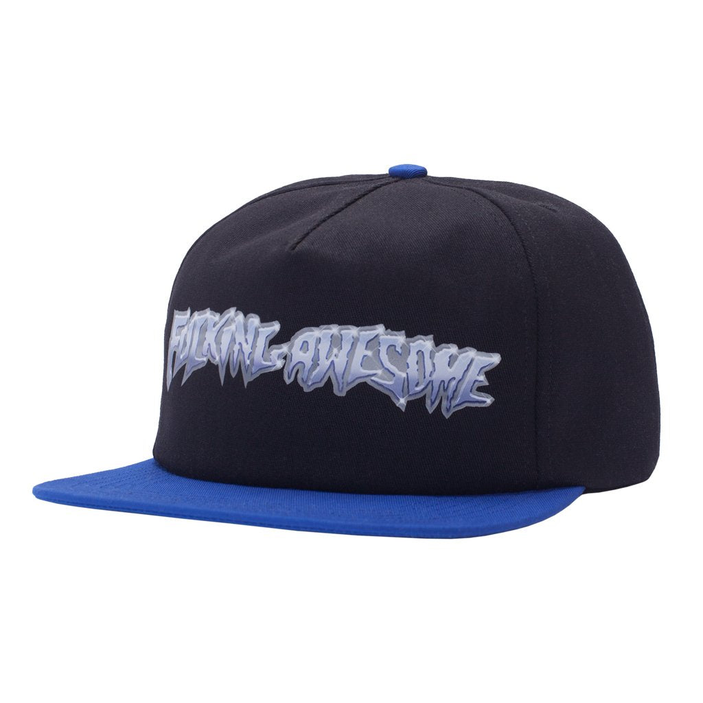 fucking awesome p704087 chrome 5 panel cap blackroyal