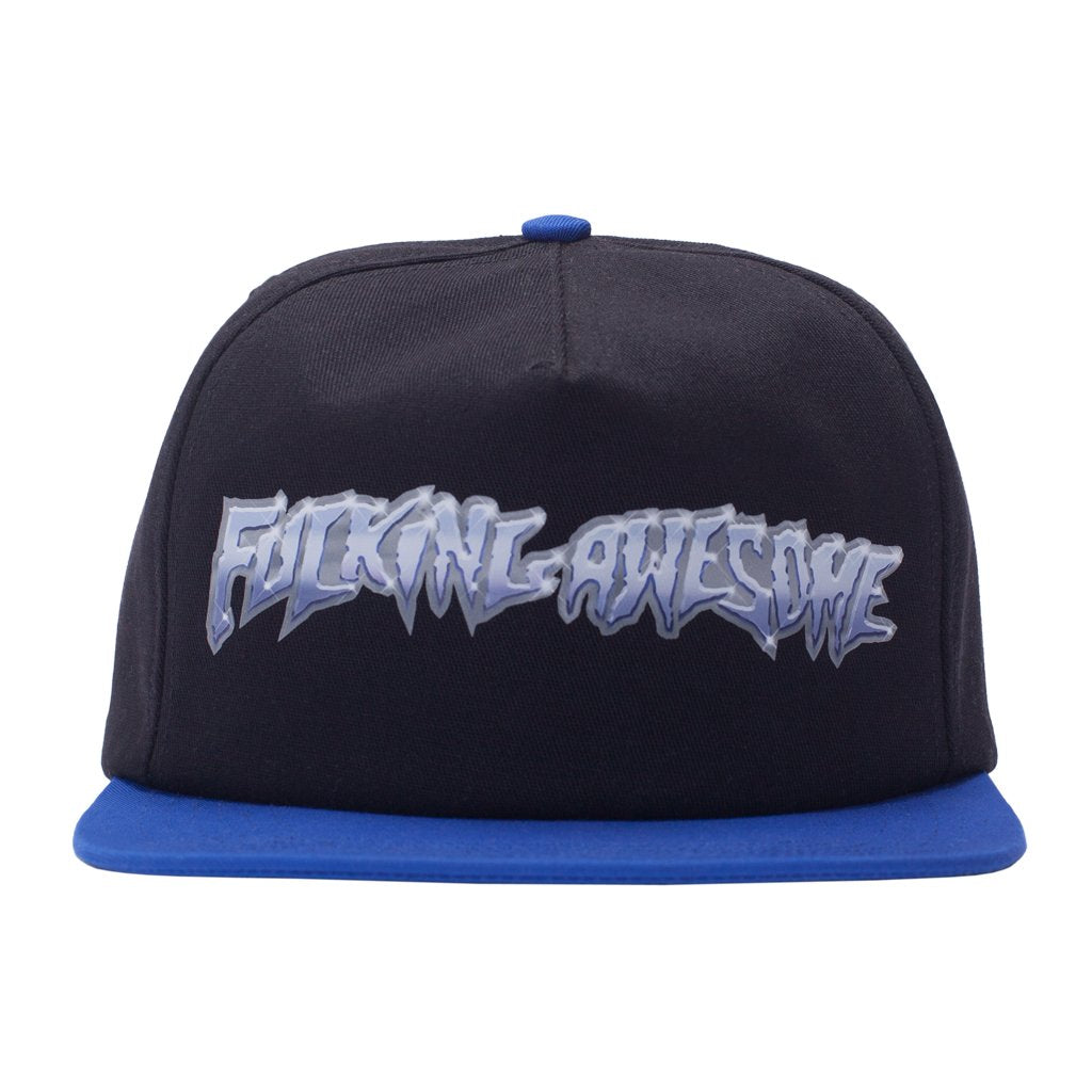 fucking awesome p704087 chrome 5 panel cap blackroyal