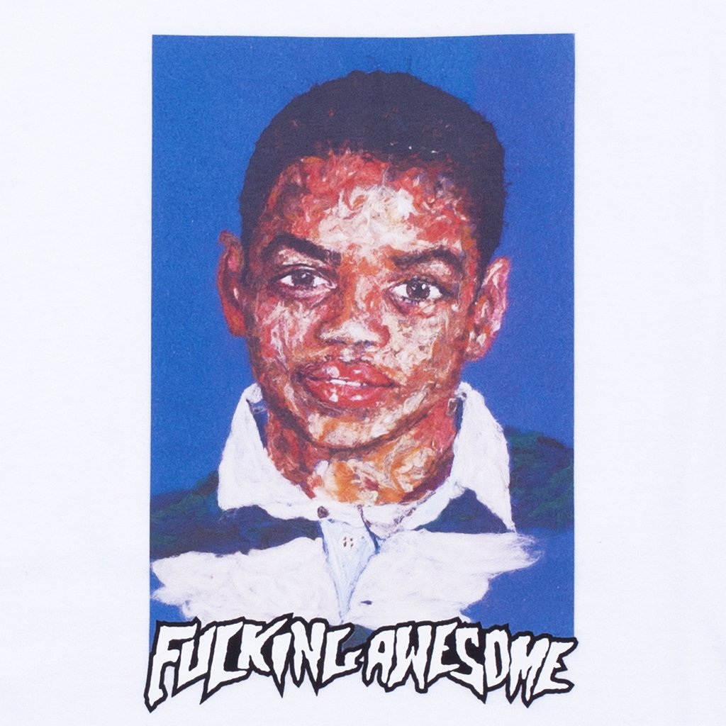 fucking awesome p707021 tj felt cp tee white