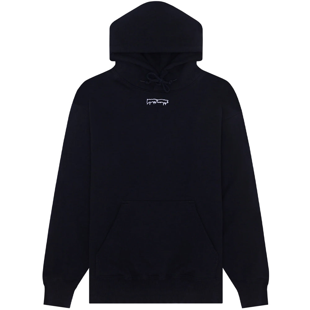 FUCKING AWESOME FUCKING AWESOME OUTLINE DRIP LITTLE LOGO HOOD // BLACK