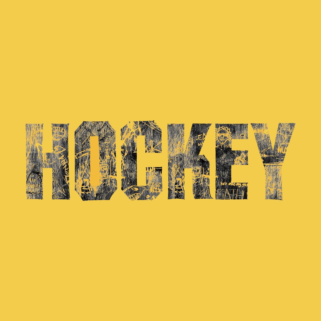 hockey p601228 carve tee yellow