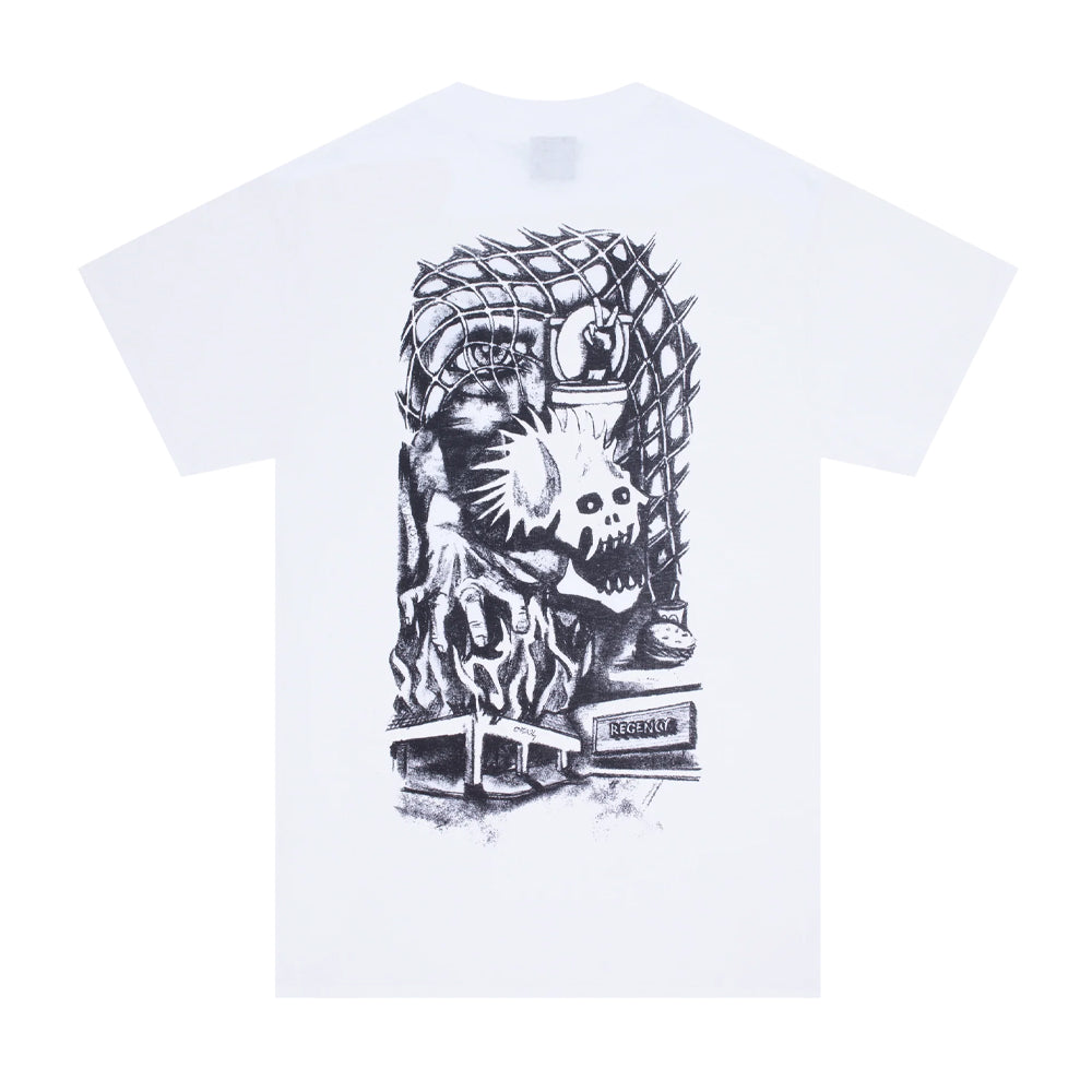HOCKEY HOCKEY MERE MORTAL TEE // WHITE