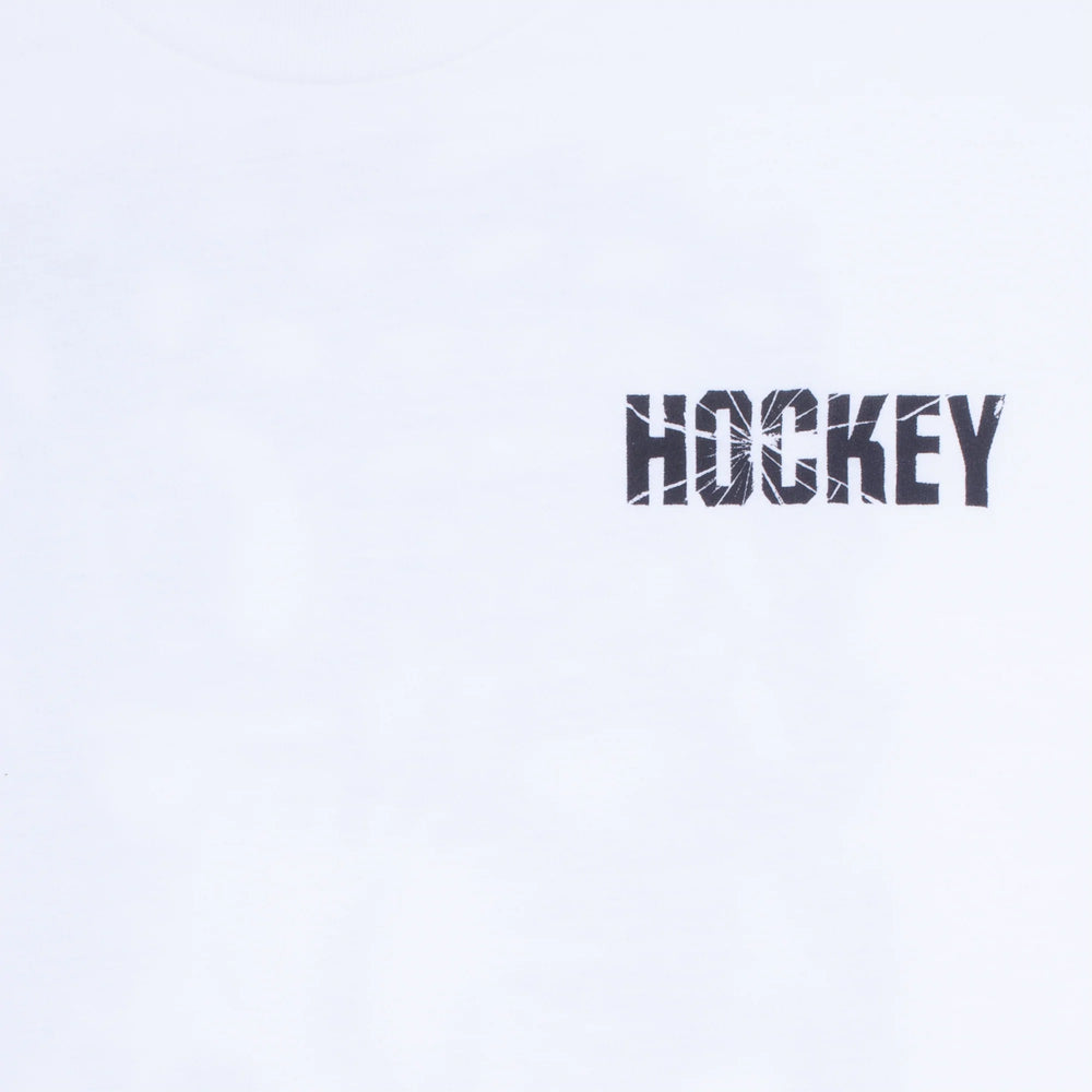 HOCKEY HOCKEY MERE MORTAL TEE // WHITE