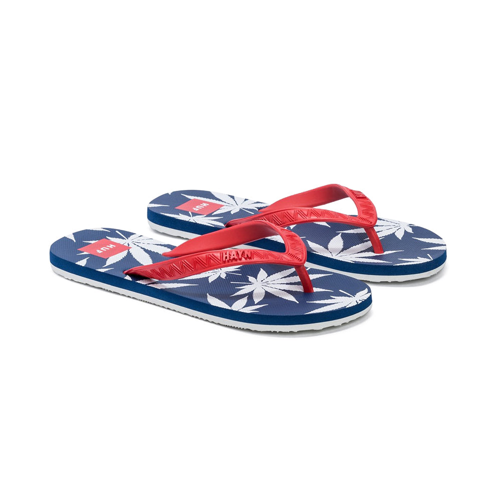 huf 110005 x hayn plantlife slippers redwhiteblue