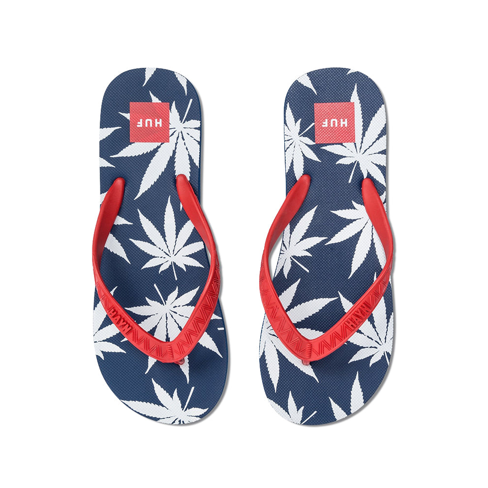 huf 110005 x hayn plantlife slippers redwhiteblue