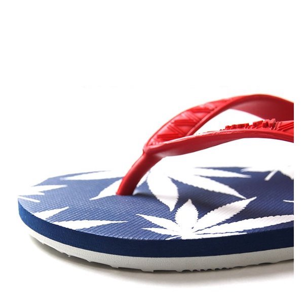 huf 110005 x hayn plantlife slippers redwhiteblue