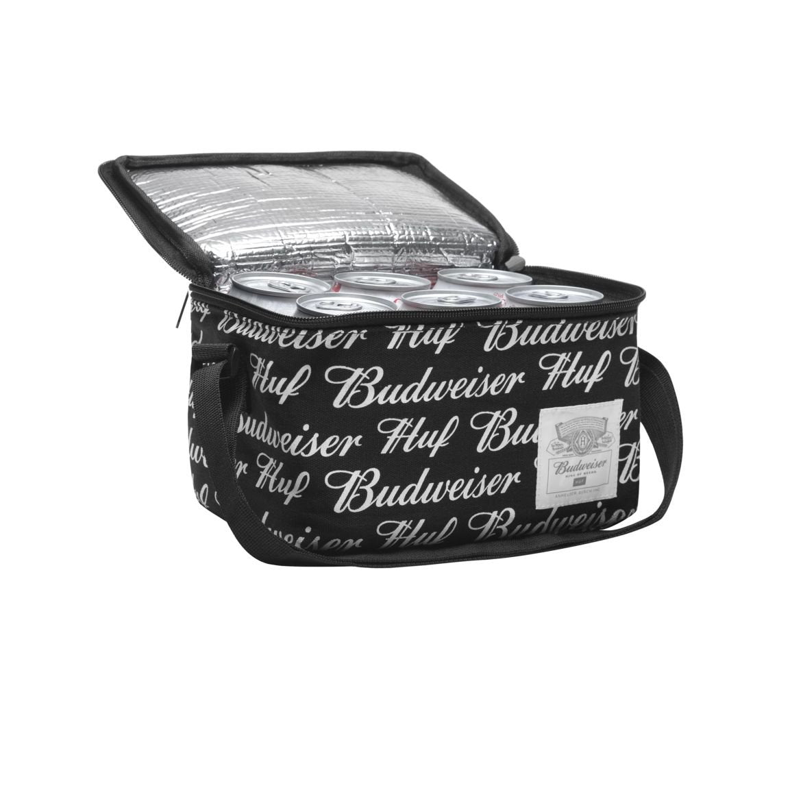 huf ac00237 x budweiser 6 pack cooler black