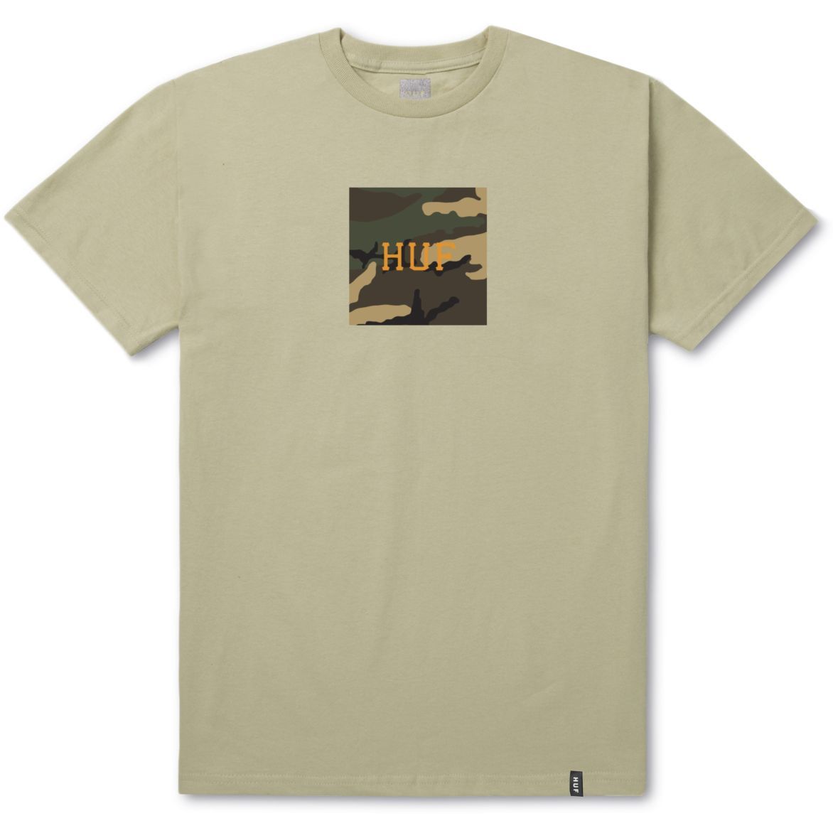HUF HUF AMBUSH CAMO BOX LOGO TEE // SAND