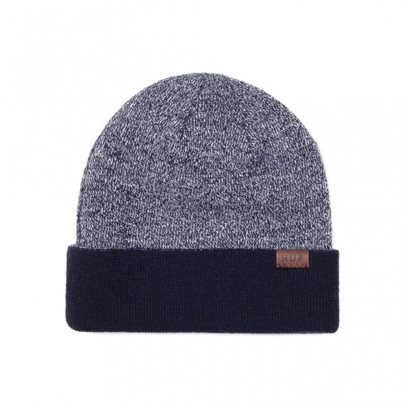 HUF HUF REVERSIBLE MIXED YARN BEANIE // NAVY