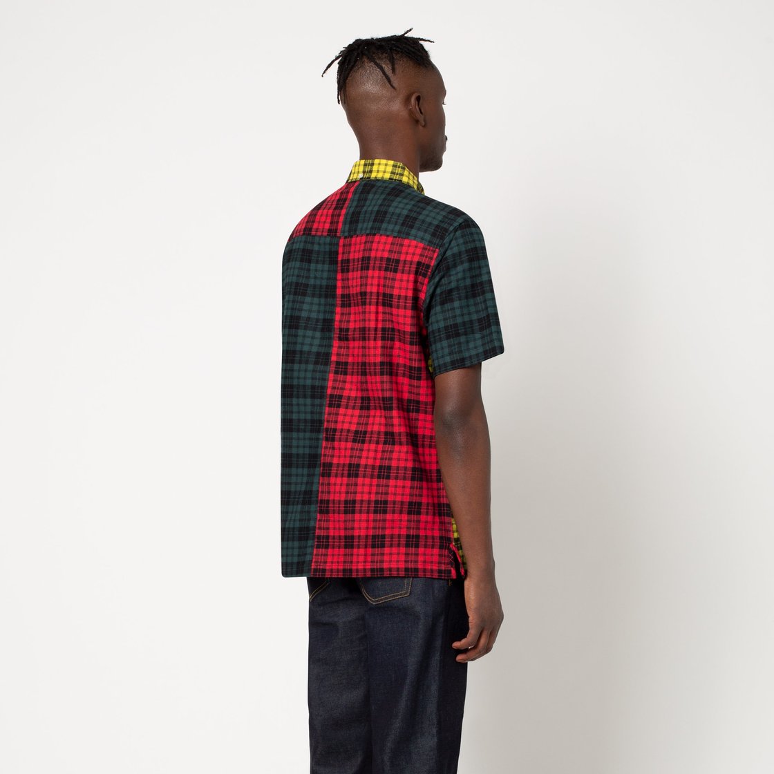 huf bu00067 disorder short sleeve woven shirt multi