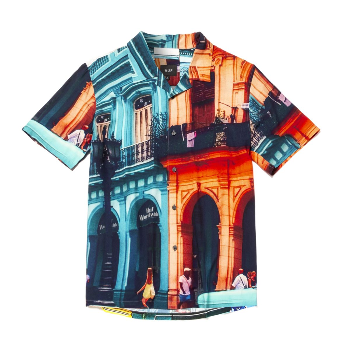 huf bu00073 havana resort ss shirt mint