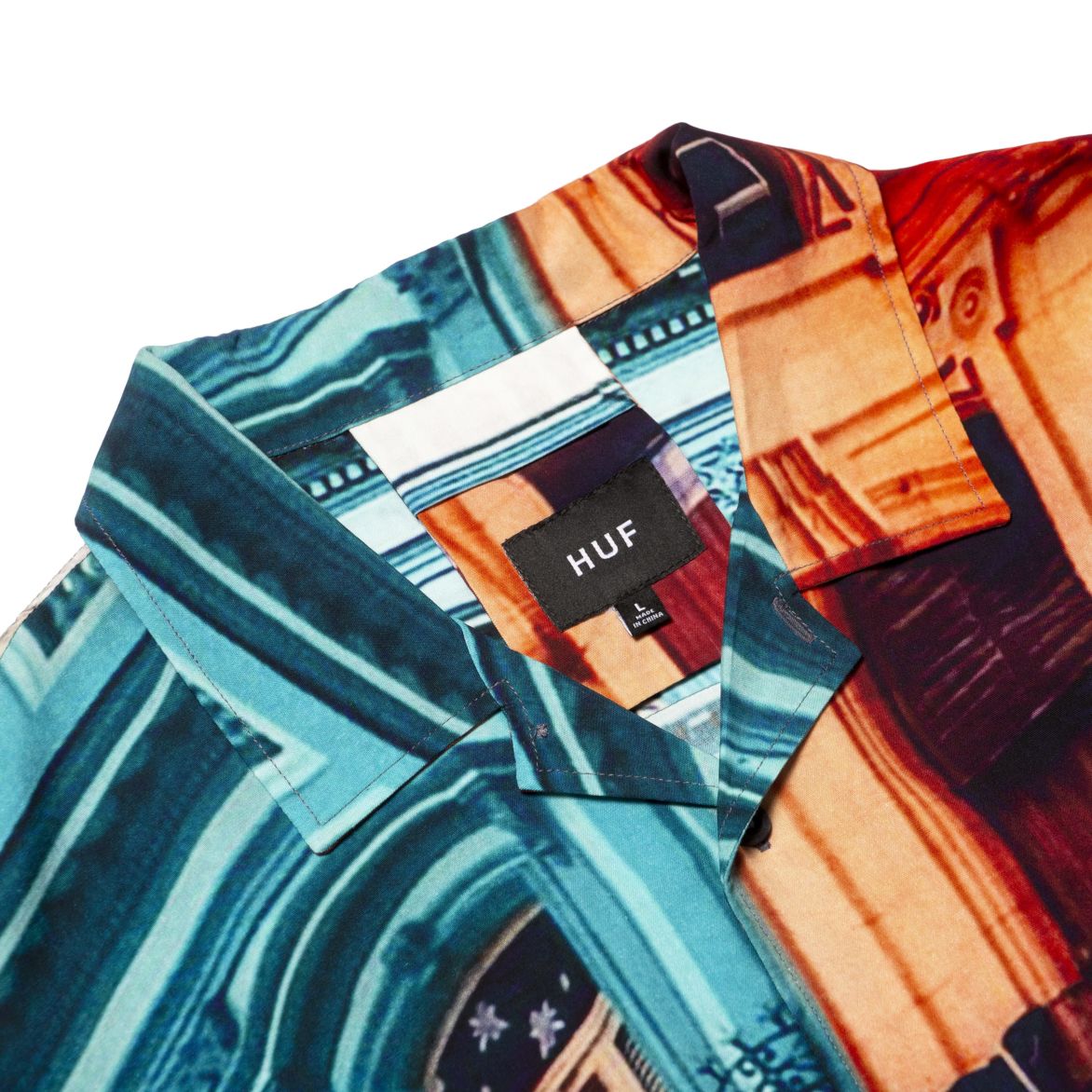 huf bu00073 havana resort ss shirt mint