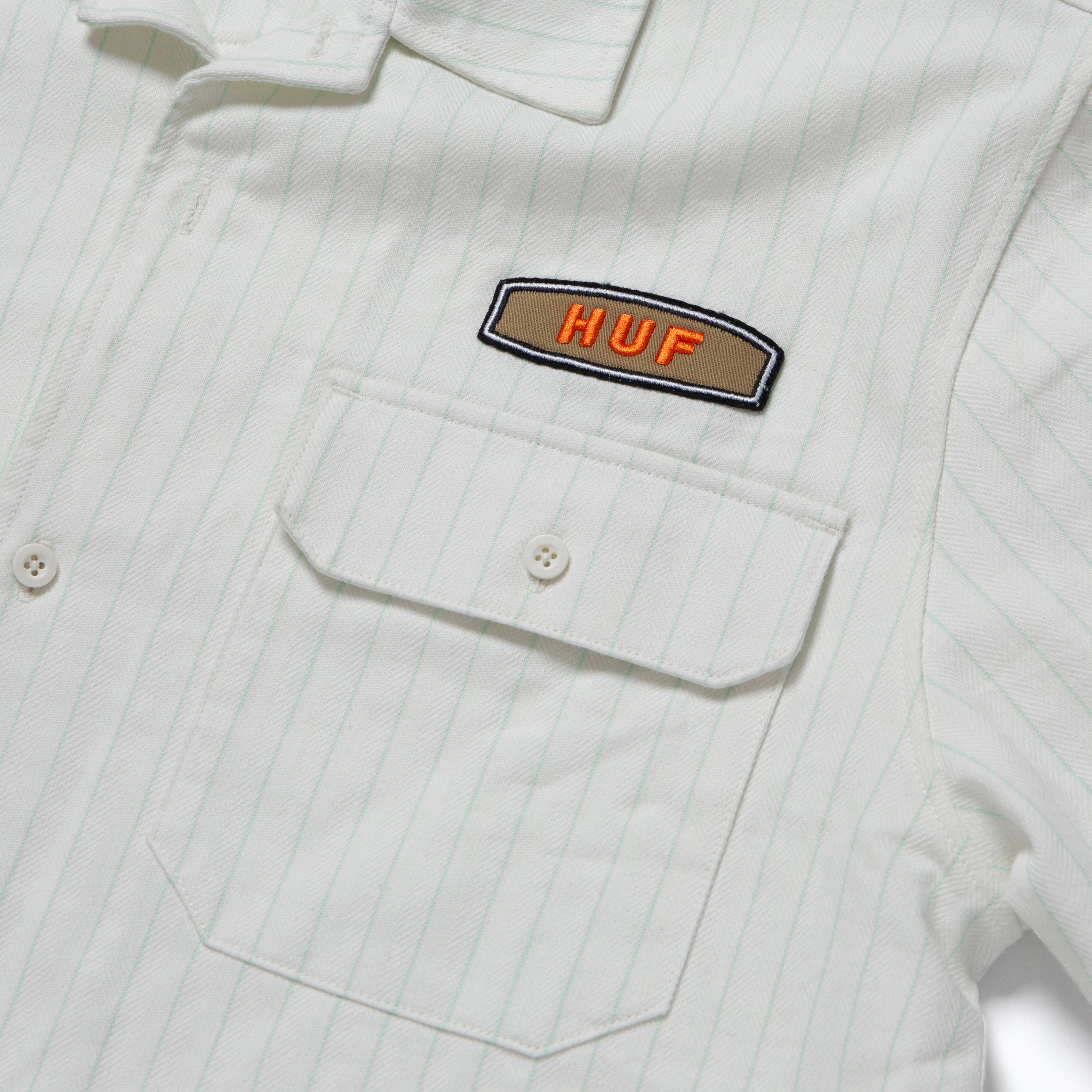 HUF HUF BILLY S/S WORK SHIRT // NATURAL