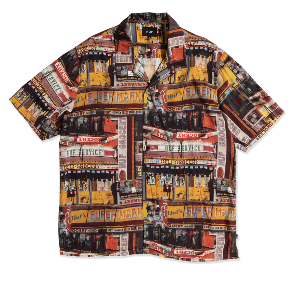 HUF HUF CORNER STORE RESORT SHIRT // MULTI