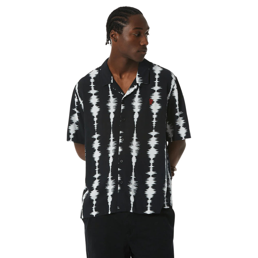 huf bu00176 seismogram ss resort shirt black