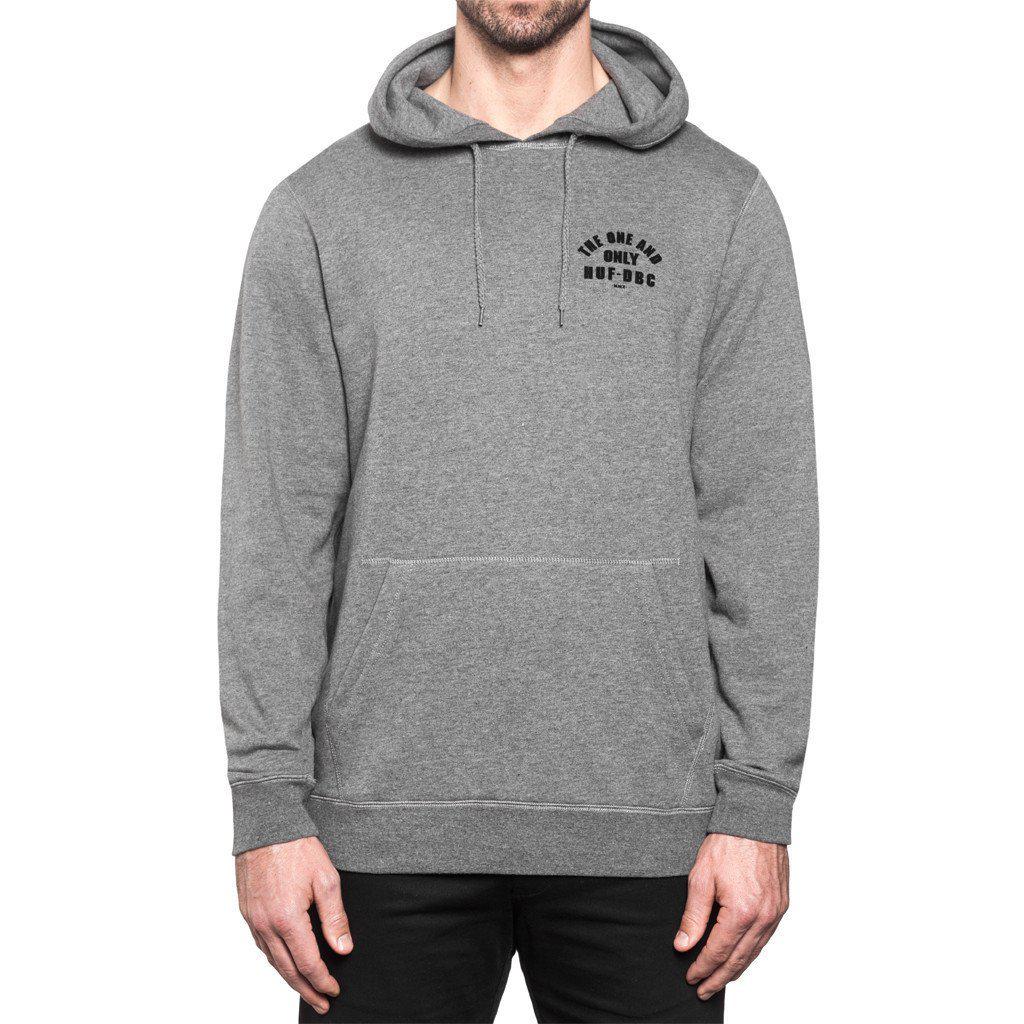 huf fl53013 chief pullover hood grey heather