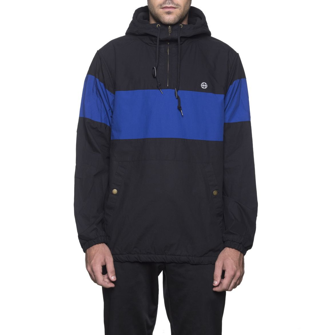 huf jk00022 explorer 1 anorak jacket black