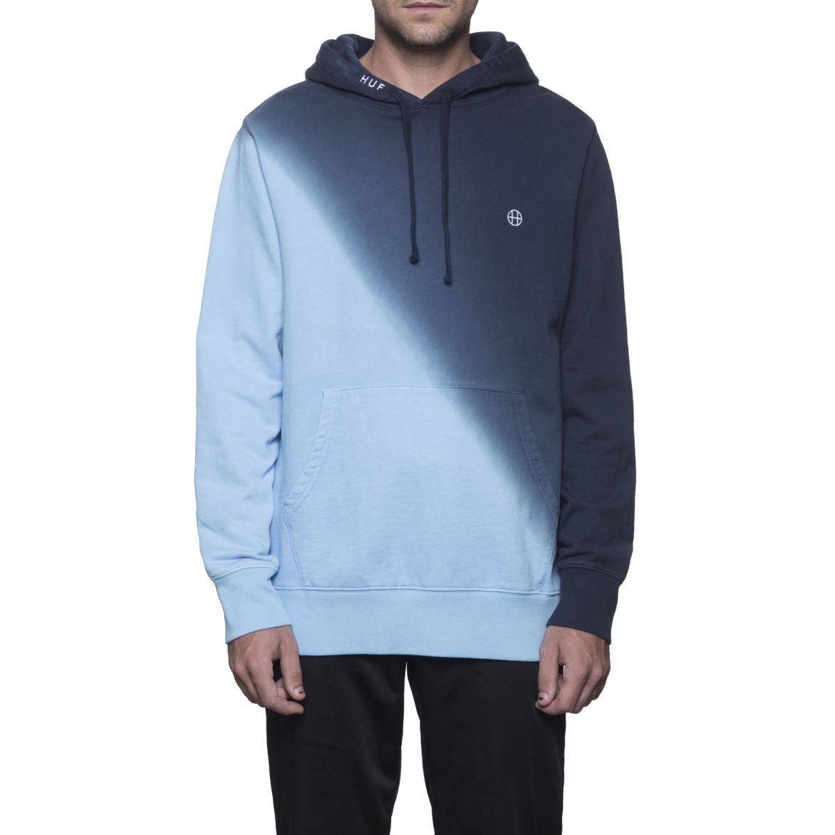 huf fl00015 arnold pullover hoodie navy