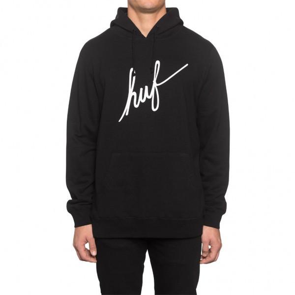huf flbsc0021 demi script pullover hood black
