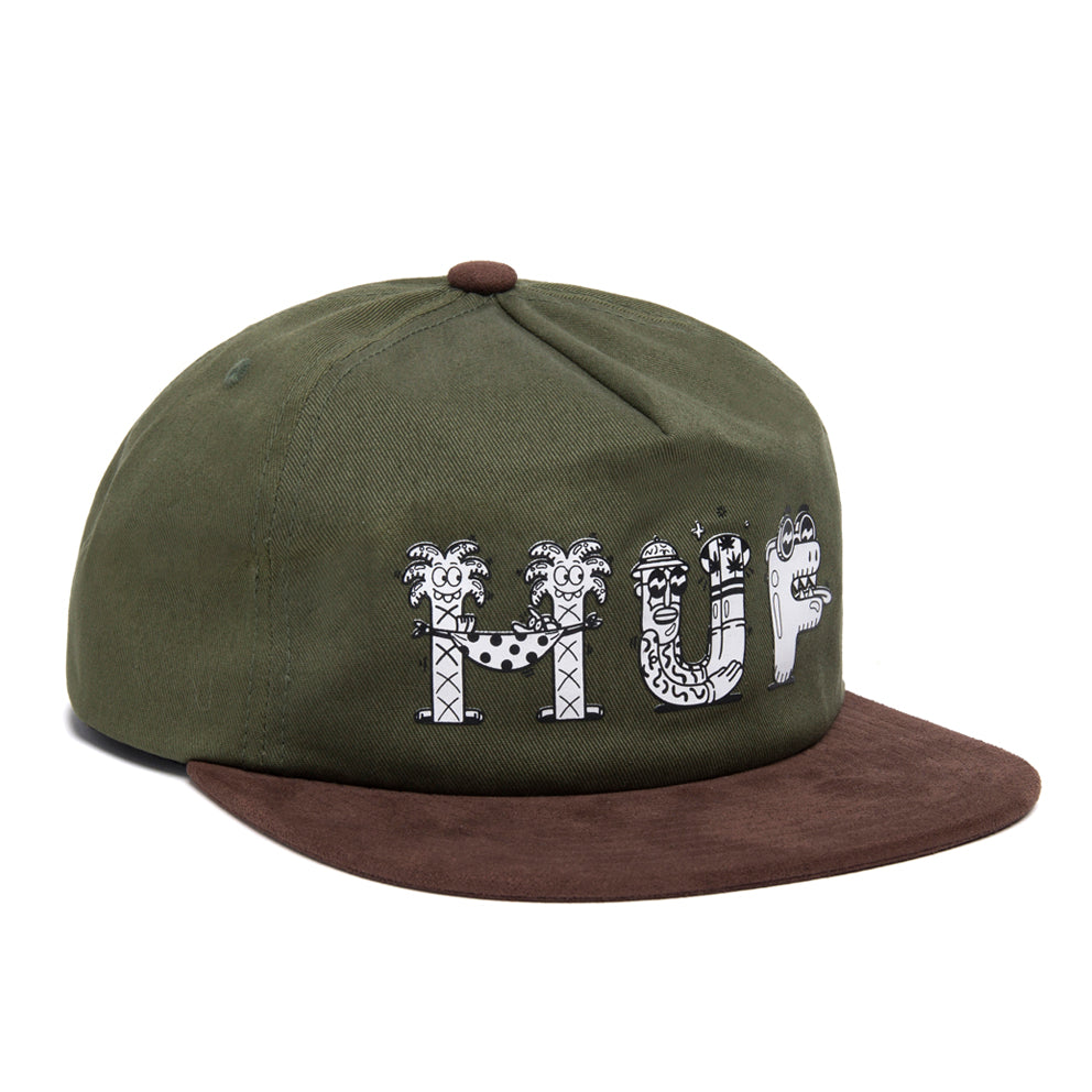 huf ht00624 x steven harrington snapback hat olive