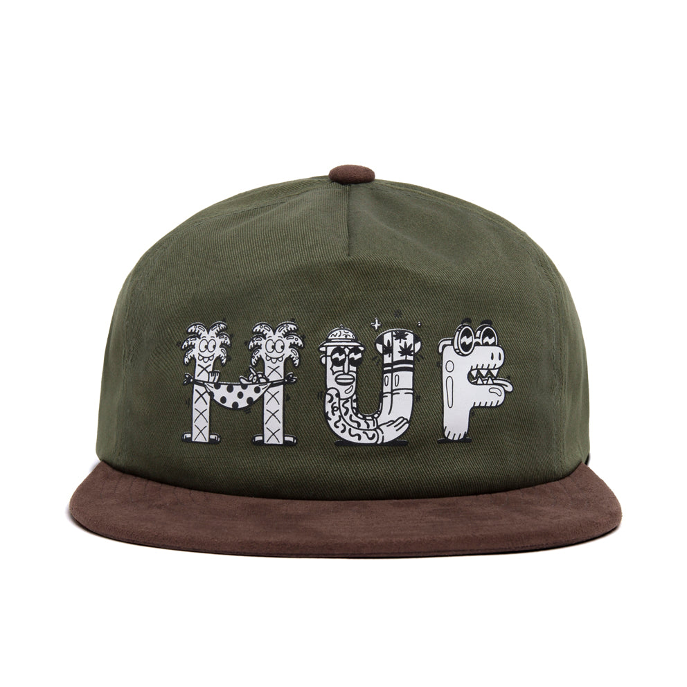 huf ht00624 x steven harrington snapback hat olive