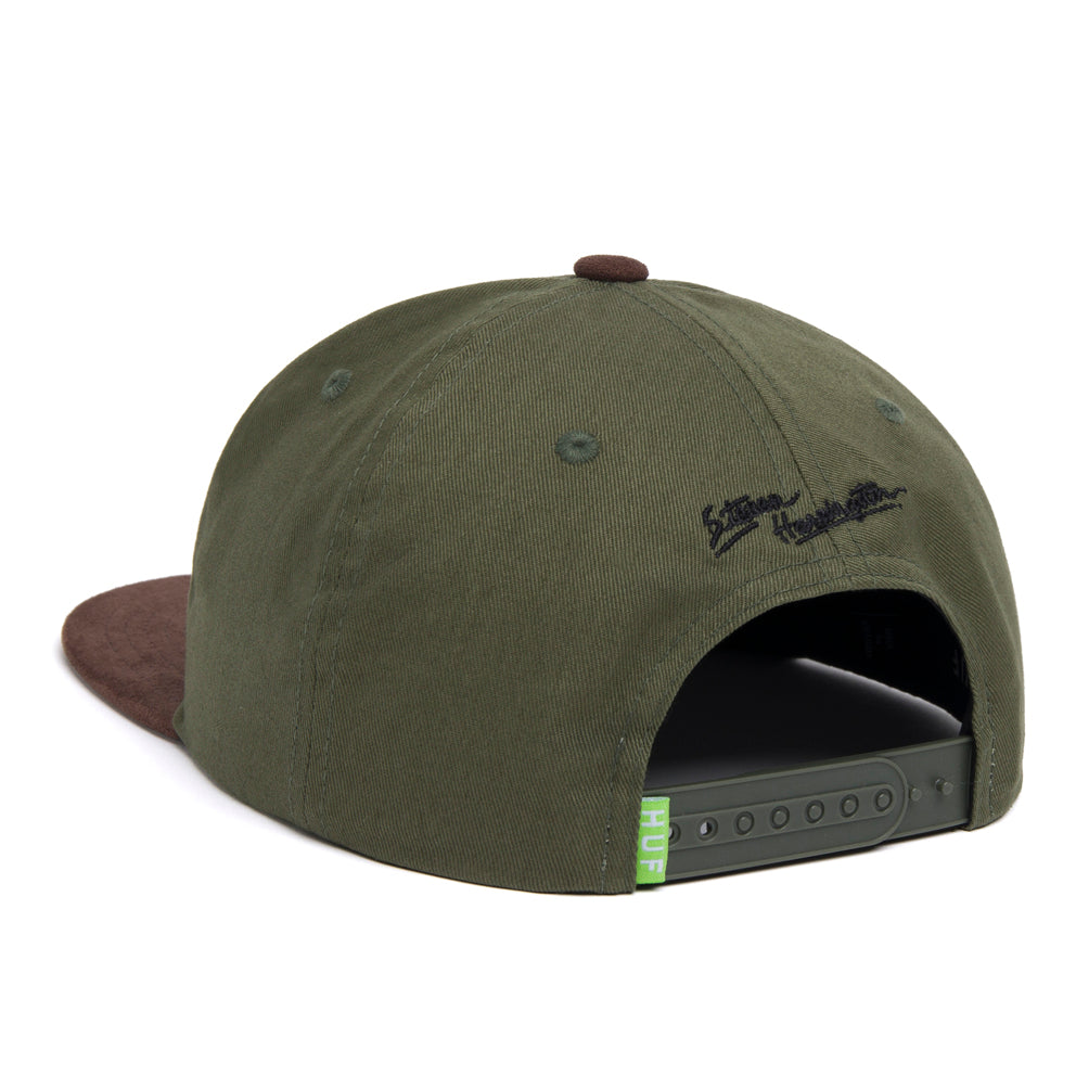 huf ht00624 x steven harrington snapback hat olive
