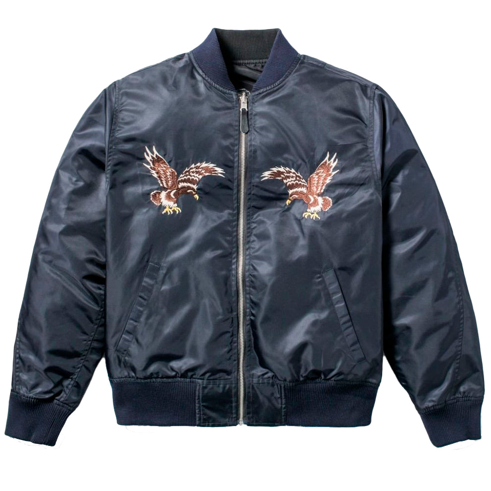 HUF HUF SOUVENIR MA-1 REVERSIBLE JACKET // NAVY/BLACK