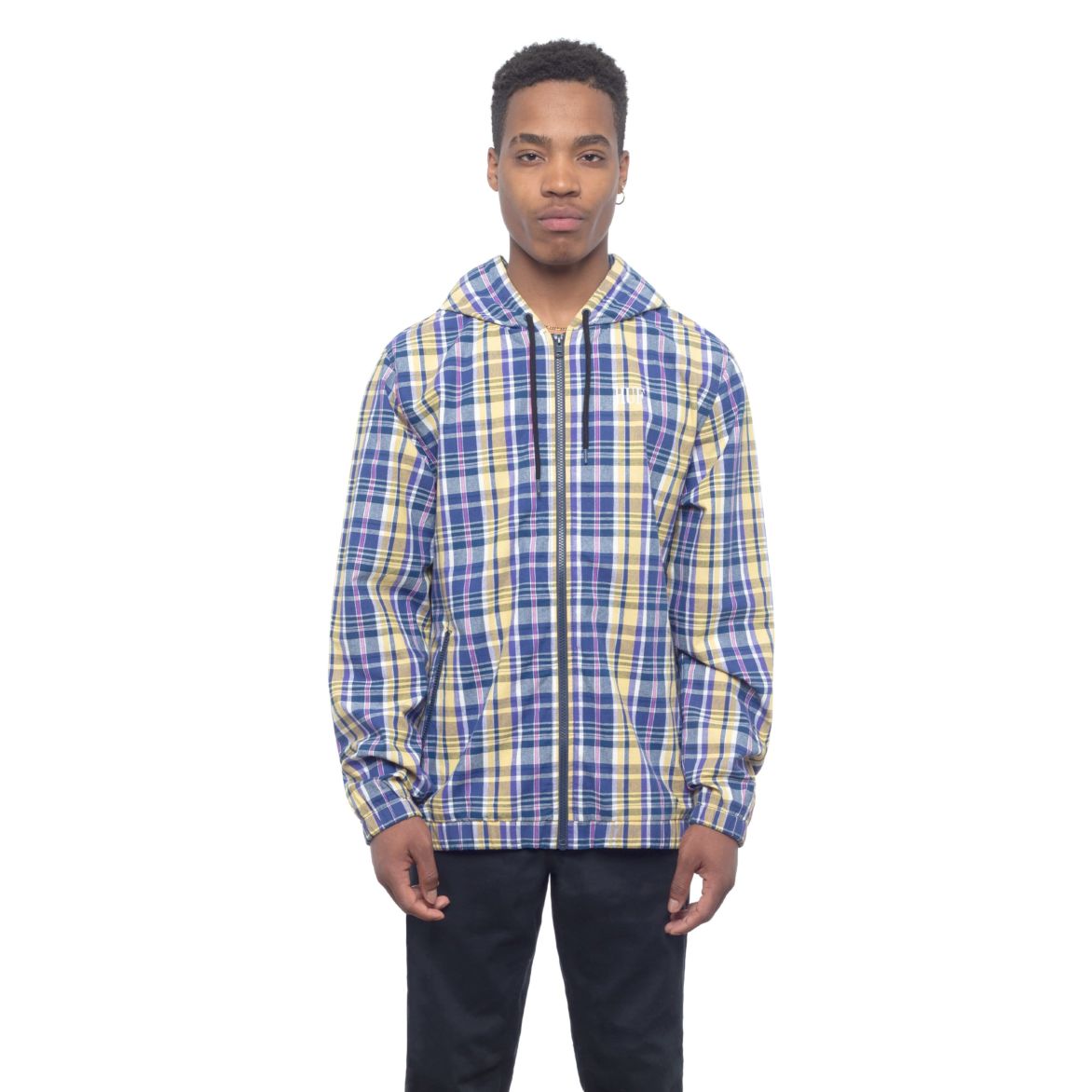 huf jk00151 catalina windbreaker jacket insigna blue