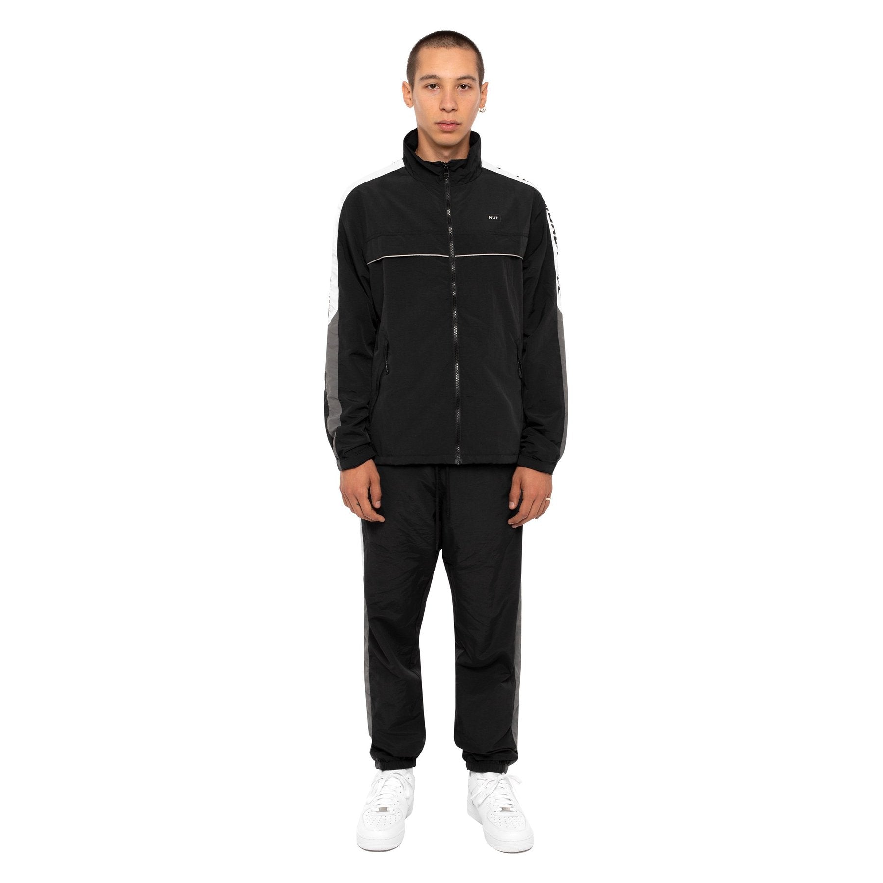 huf jk00184 lewis track jacket black