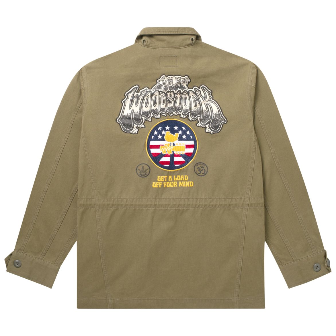 huf jk00208 x woodstock objector m65 jacket olive