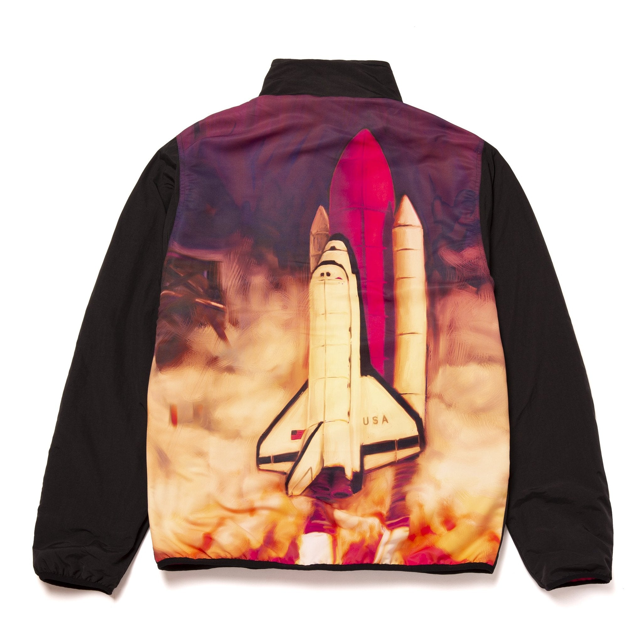 huf jk00243 crisis reversible jacket black