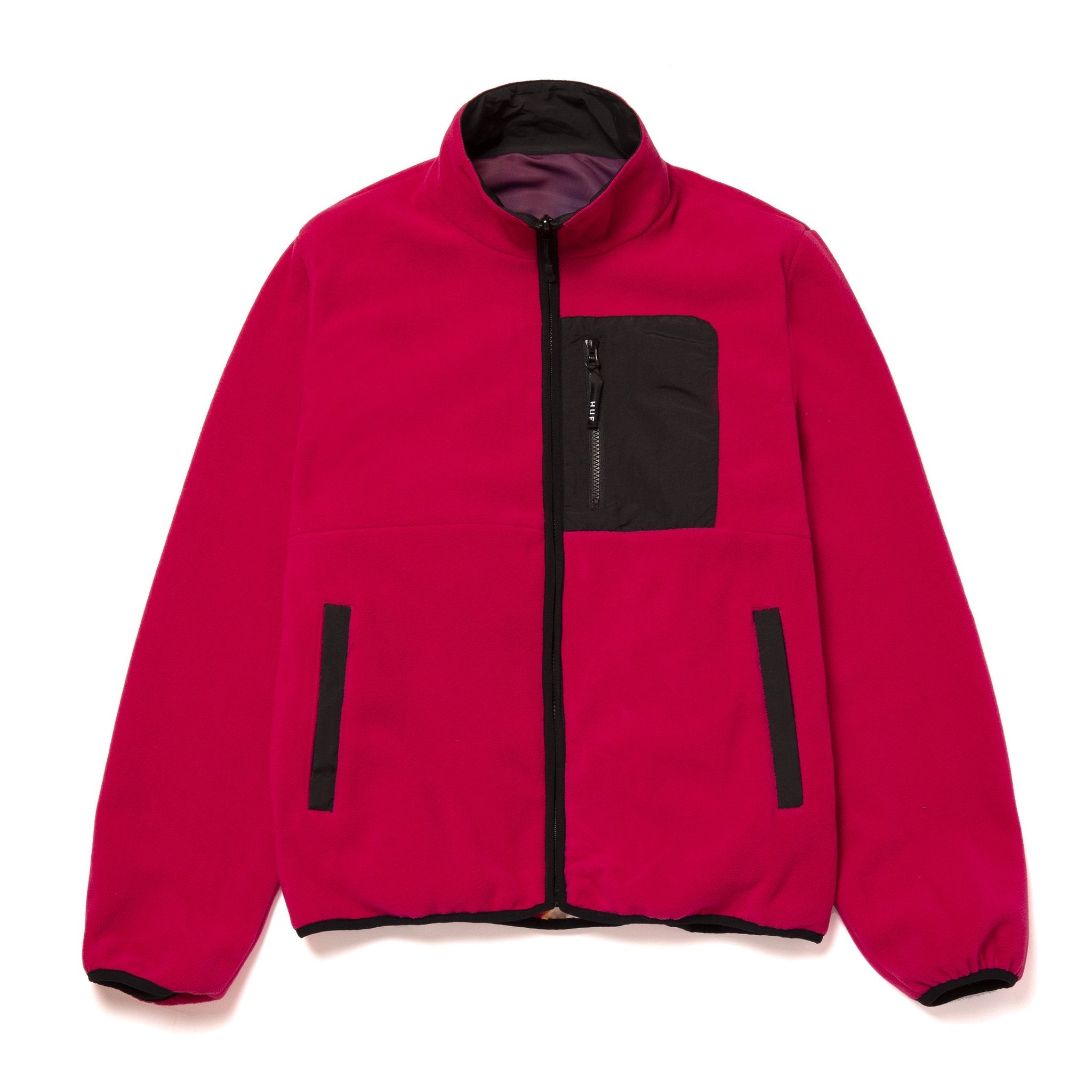 huf jk00243 crisis reversible jacket black