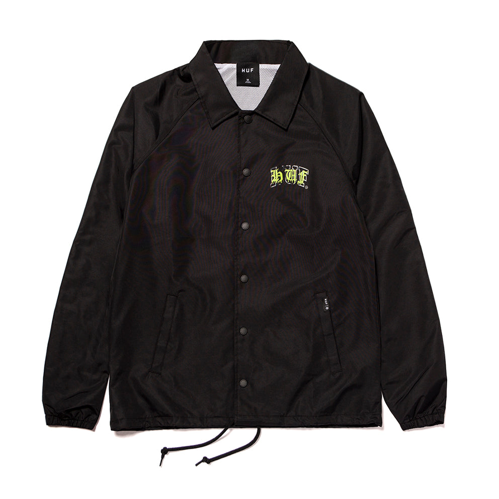 huf jk00292 discordia coach jacket black