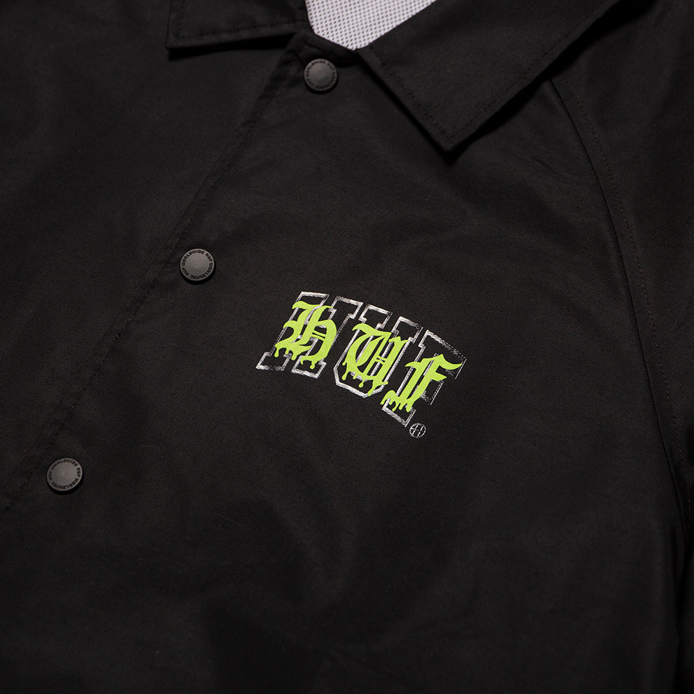huf jk00292 discordia coach jacket black