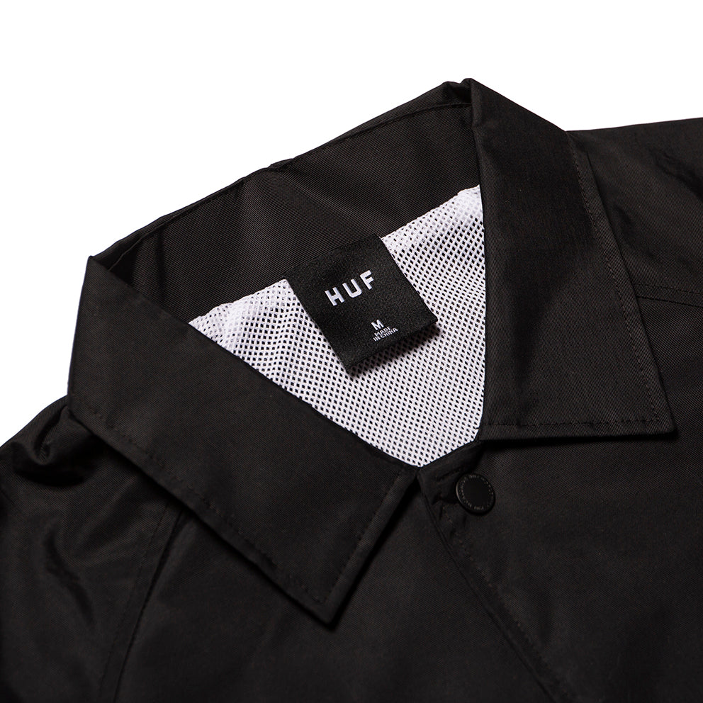 huf jk00292 discordia coach jacket black