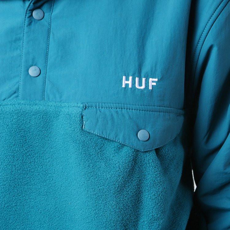 huf jk64005 tofino hooded polar pullover jade