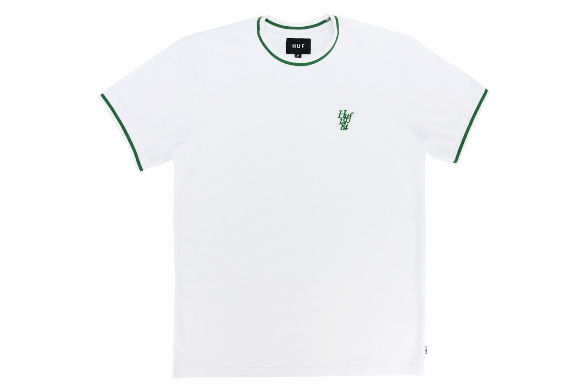 huf kn00032 country club pique crew white
