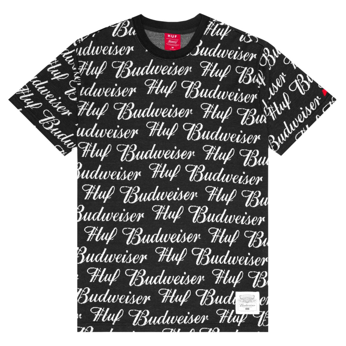 huf kn00106 x budweiser knit top black