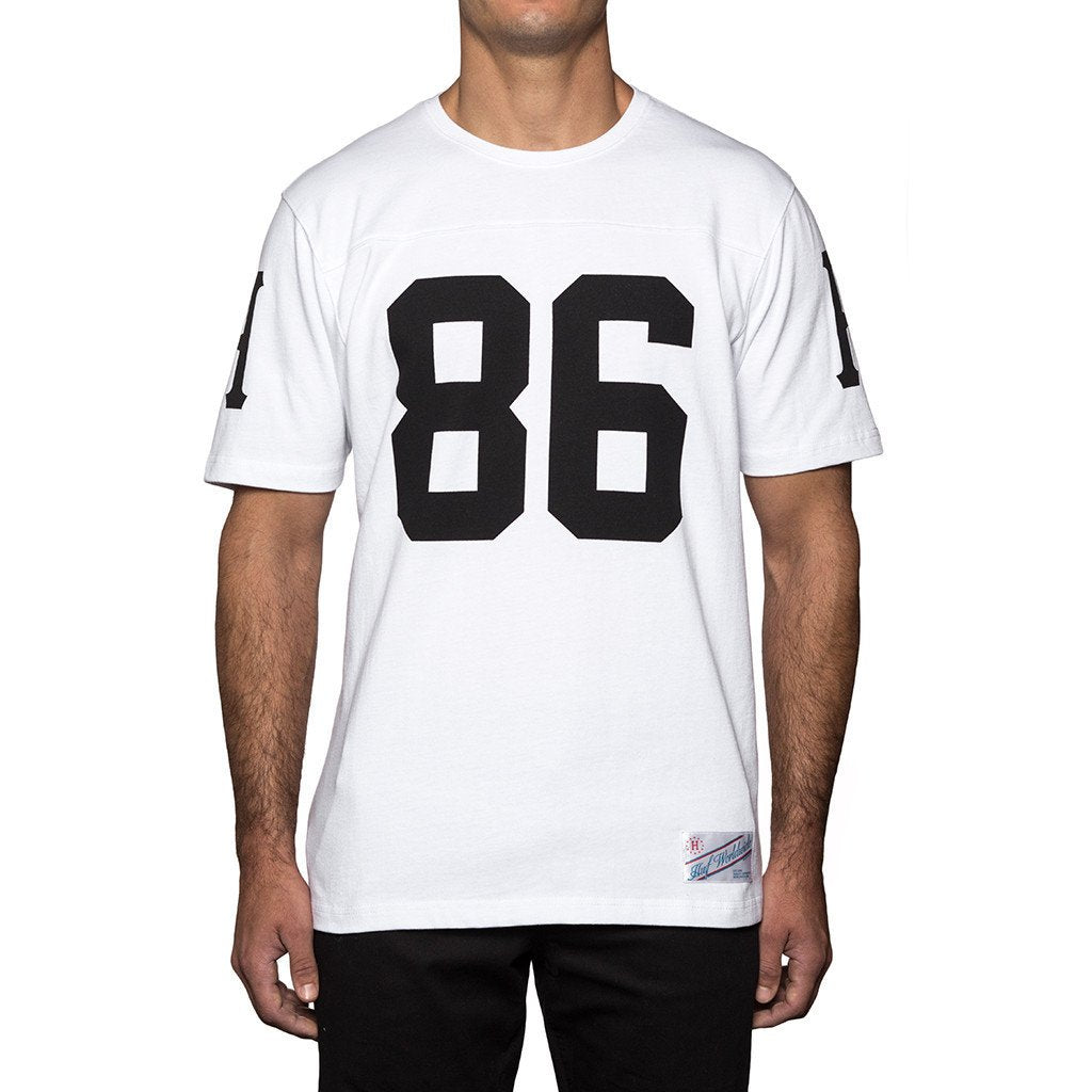 huf kn53004 layne crew ss football jersey white