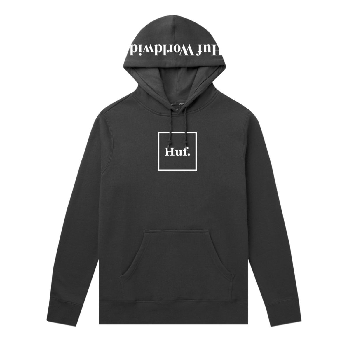 HUF HUF ESSENTIALS BOX LOGO P/O HOODIE // BLACK