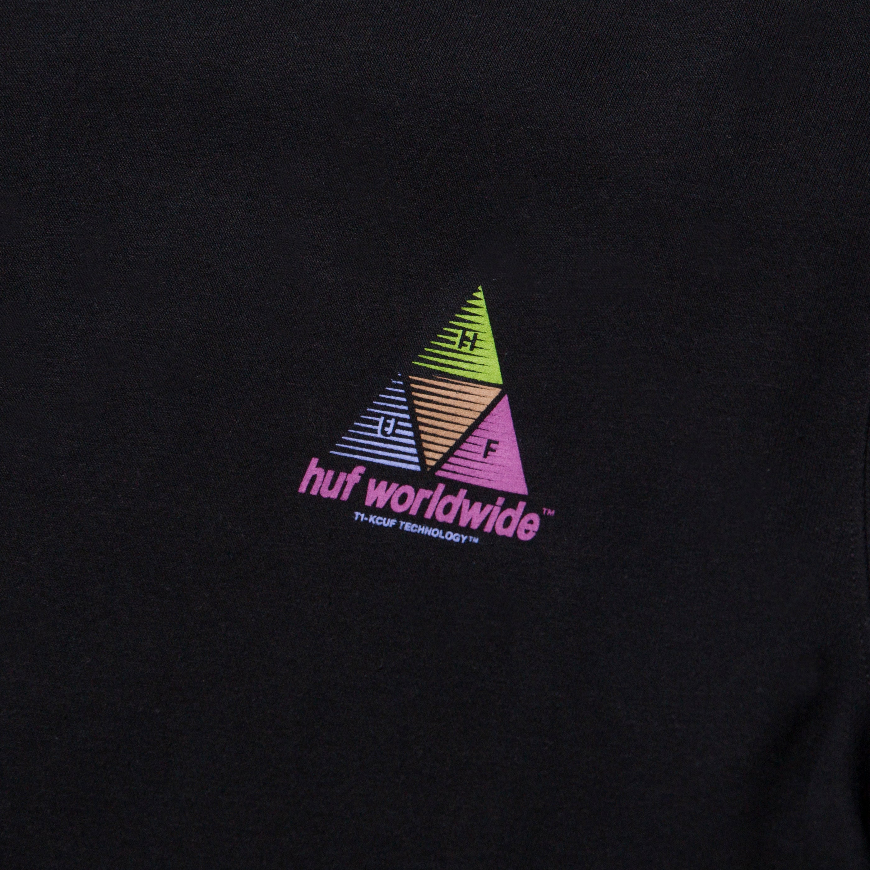huf pf00376 prism crewneck black